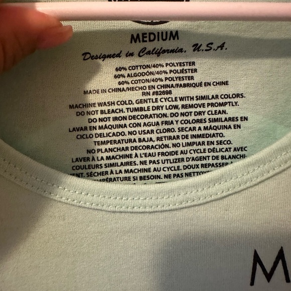 Maui and Sons Light Blue Tank Top - Picture 3 of 3